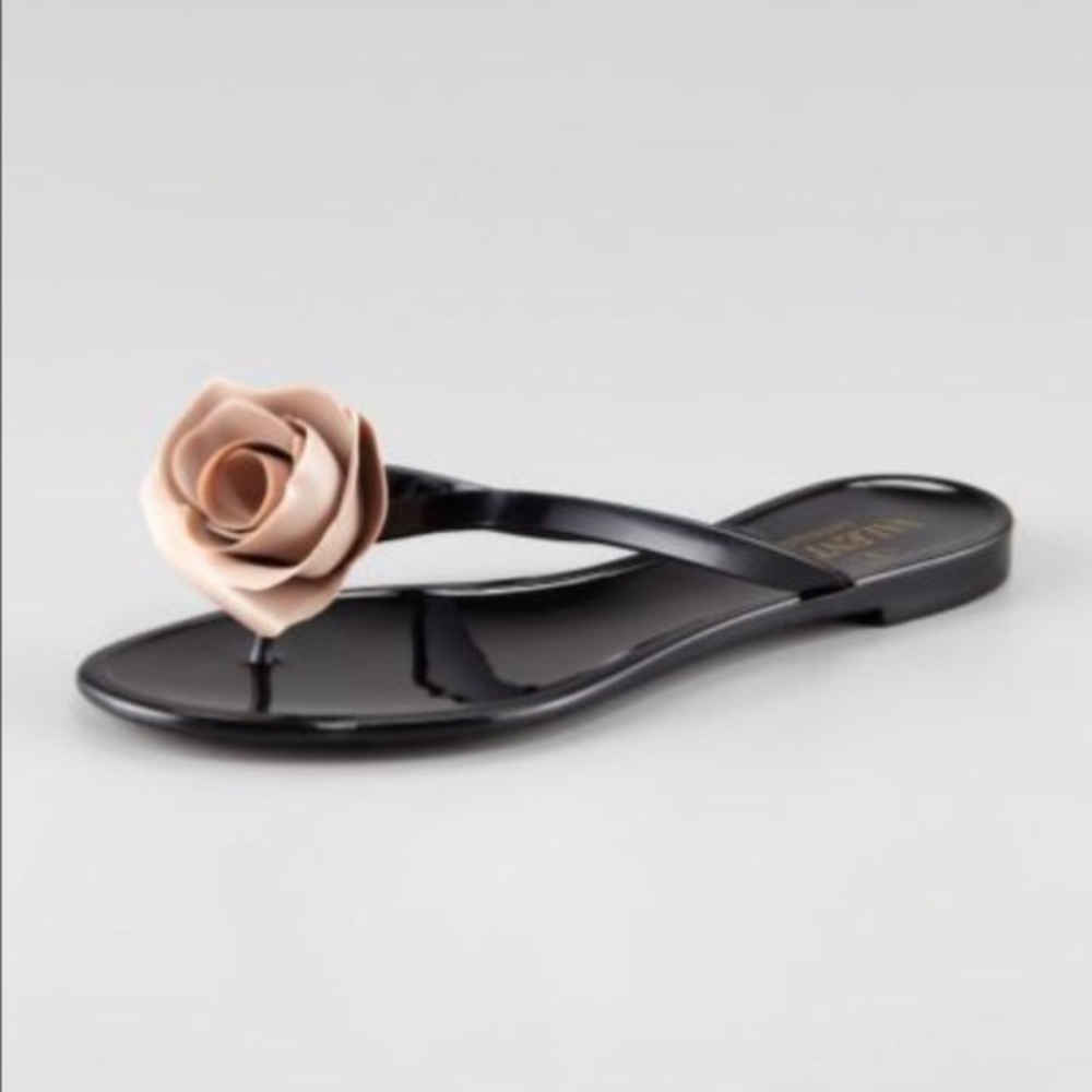 VALENTINO GARAVANI ROSE FLIP FLOP SANDALS